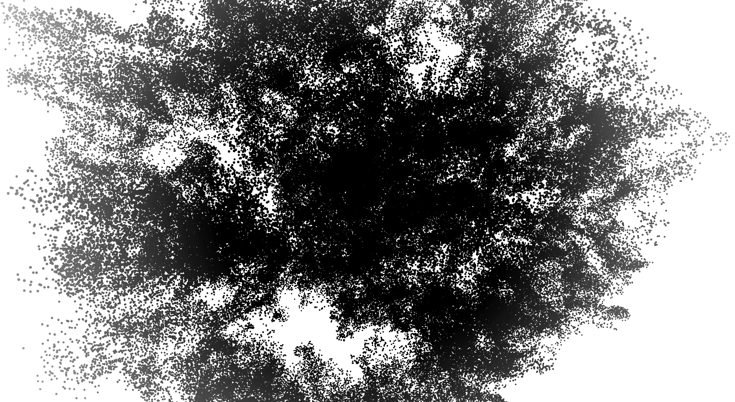 Generative artwork: helix with points and domain warp