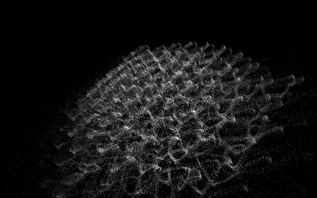 Generative artwork: radial with lines and instancing